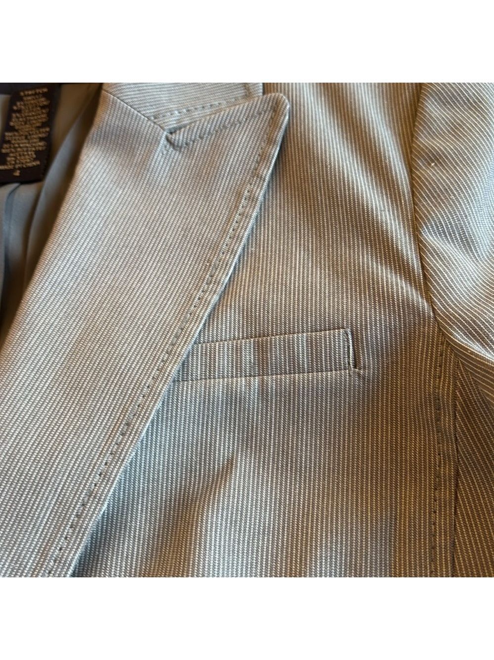 Banana Republic Grey One Button Blazer Size 4 - Picture 4 of 8